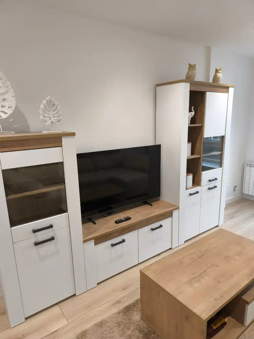 Sala de estar de Piso de alquiler en Ames con Calefacción, Parquet y Amueblado