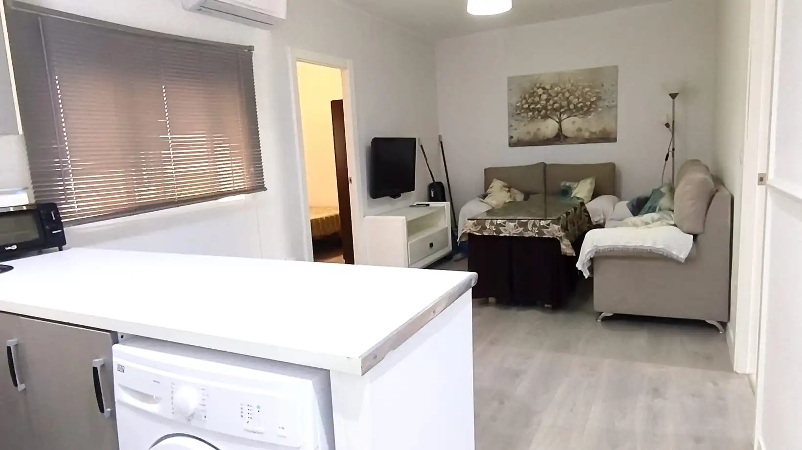Dormitori de Apartament de lloguer en Badajoz Capital amb Aire condicionat, Moblat i Forn