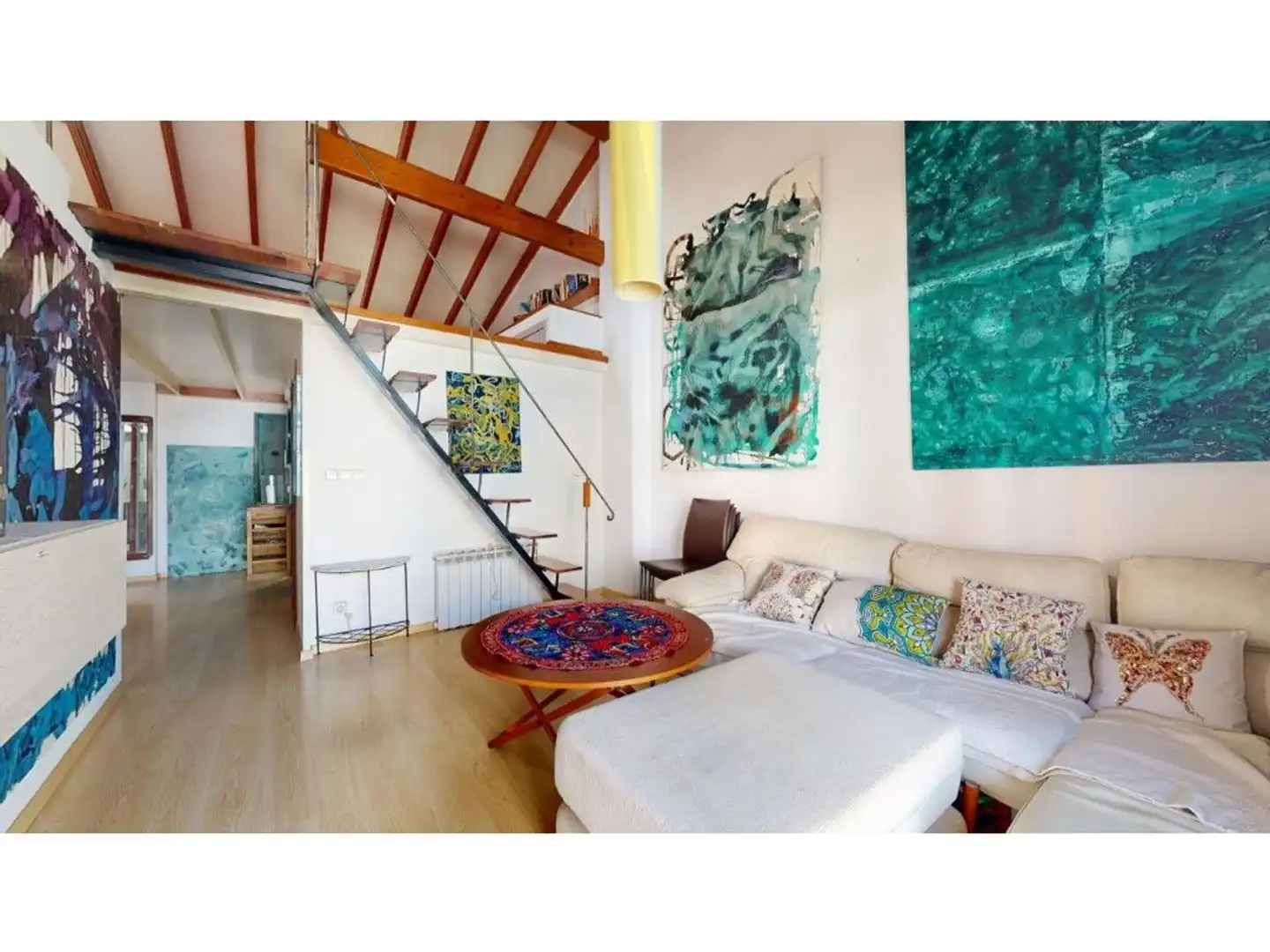 Sala de estar de Piso en venta en Algemesí con Terraza, Amueblado y Balcón