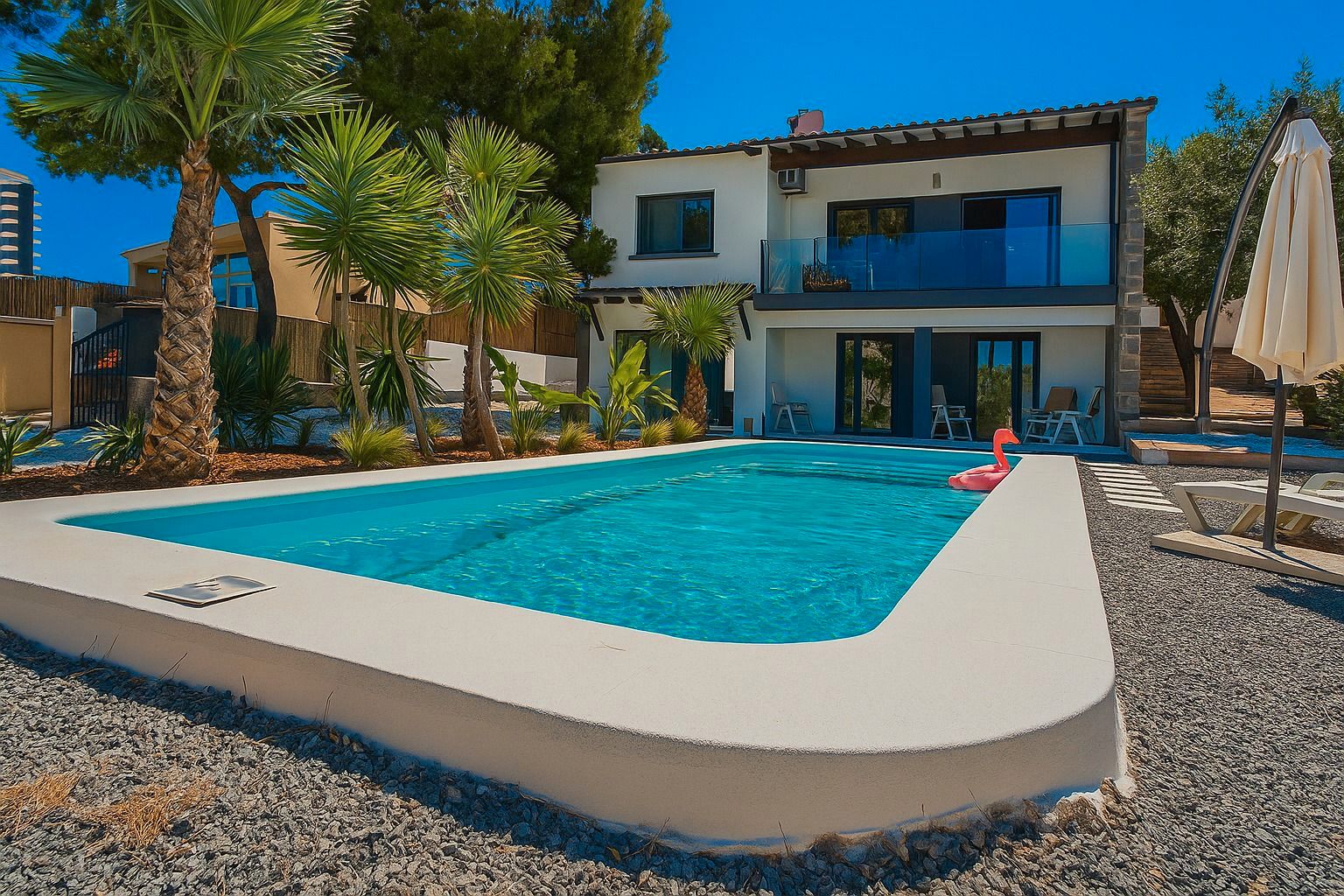 Piscina de Casa o xalet en venda en Calpe / Calp amb Aire condicionat, Jardí privat i Terrassa