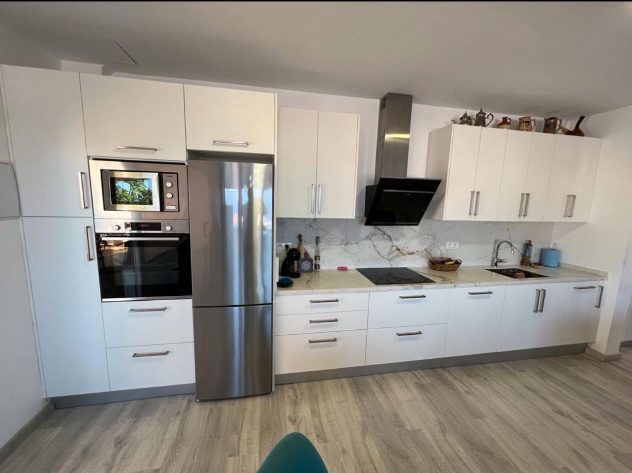 Cuina de Pis de lloguer en Puerto de la Cruz amb Aire condicionat, Parquet i Moblat