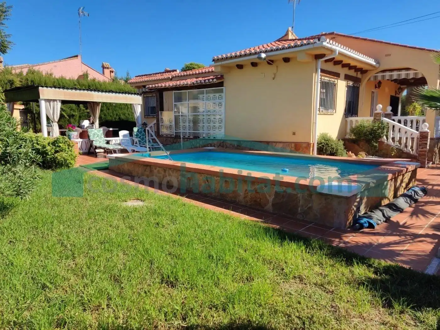 Piscina de Casa o chalet de alquiler en Náquera con Aire acondicionado, Jardín privado y Terraza