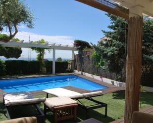 Swimming pool of House or chalet to rent in Premià de Dalt  with Air Conditioner, Terrace and Swimming Pool