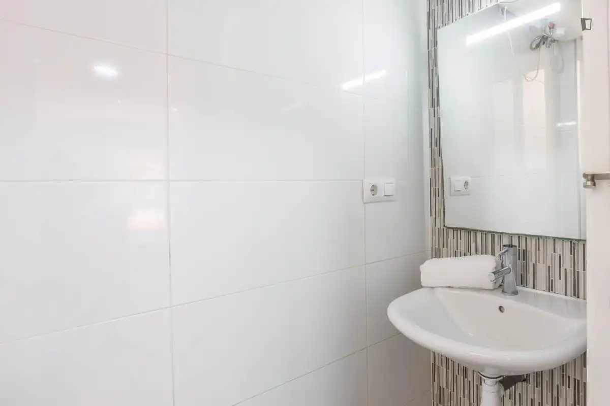 Bathroom of Apartments for rent in Valencia  with Furnished, Oven and Washing machine