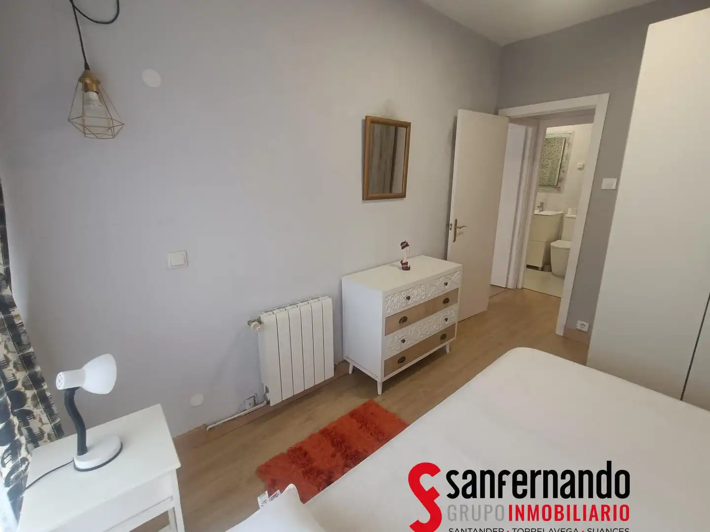 Bedroom of Flat for rent in Santander  with Heating, Furnished and Balcony