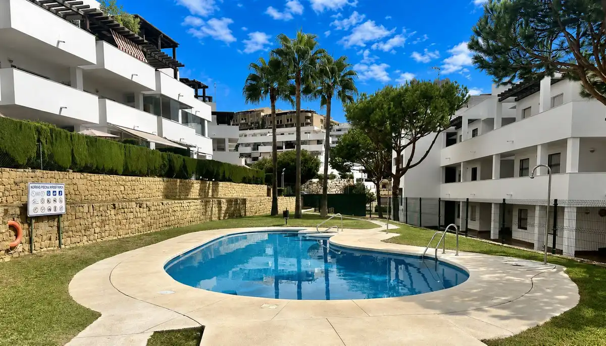 Außenansicht von Wohnungen zum Verkauf in Mijas mit Klimaanlage, Heizung und Terrasse