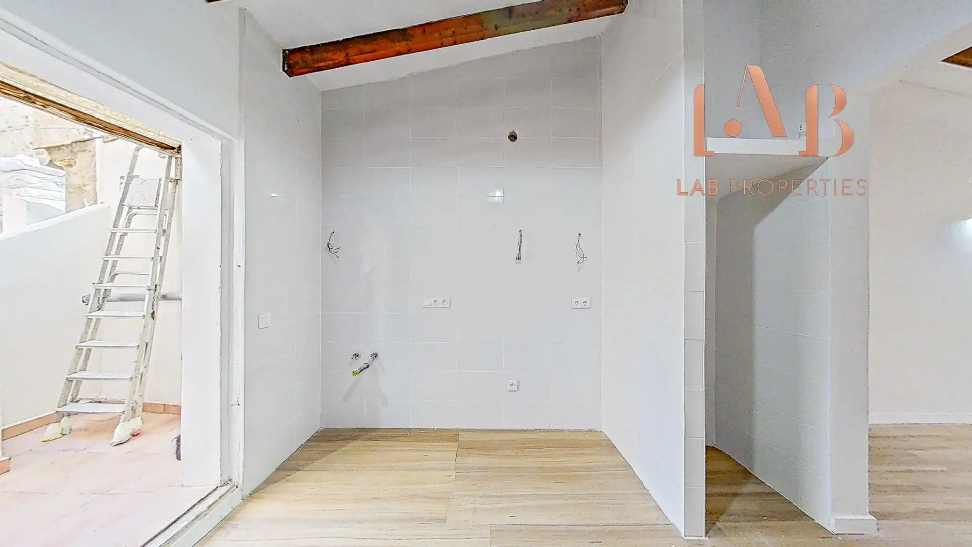 Badezimmer von Wohnung zum Verkauf in Llucmajor mit Parkett, Terrasse und Balkon