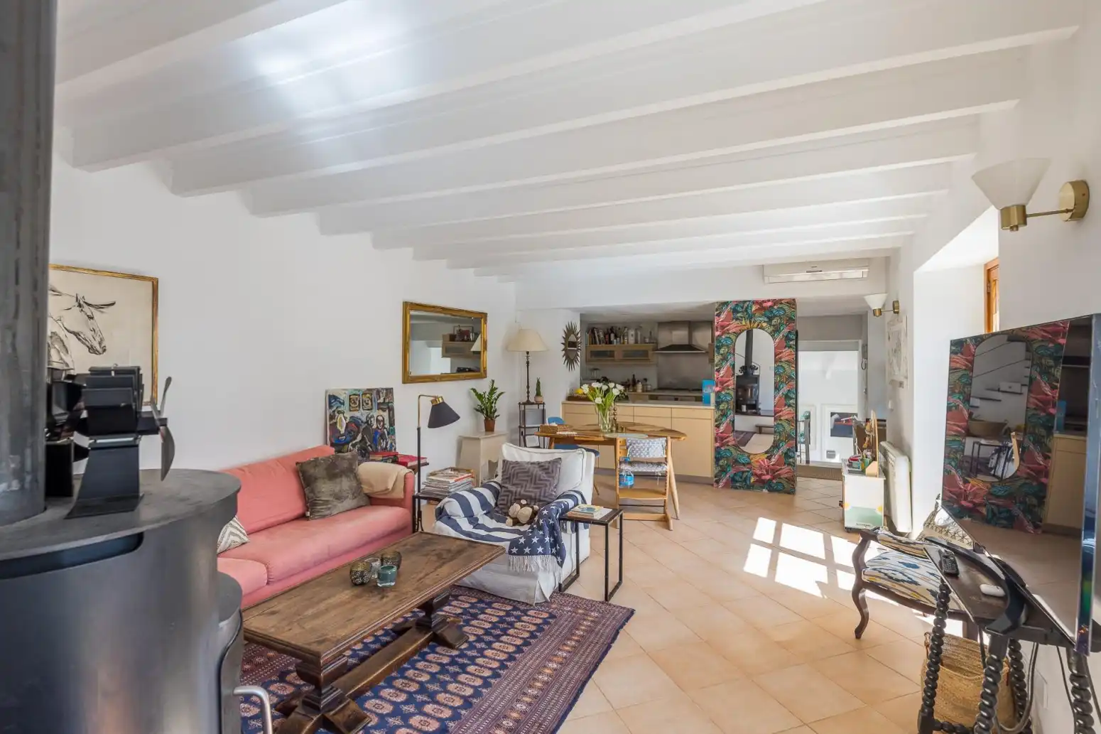 Sala d'estar de Casa o xalet en venda en  Palma de Mallorca amb Parquet, Terrassa i Traster