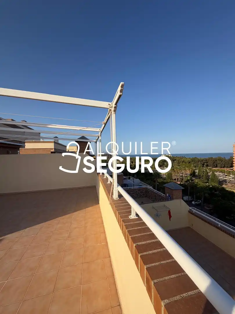 Balcony of Flat for rent in Oropesa del Mar / Orpesa  with Air Conditioner, Terrace and Swimming Pool