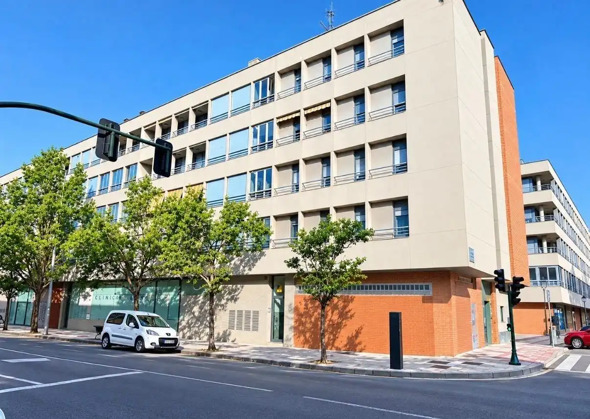 Exterior view of Apartments for sale in  Pamplona / Iruña  with Heating, Parquet flooring and Storage room