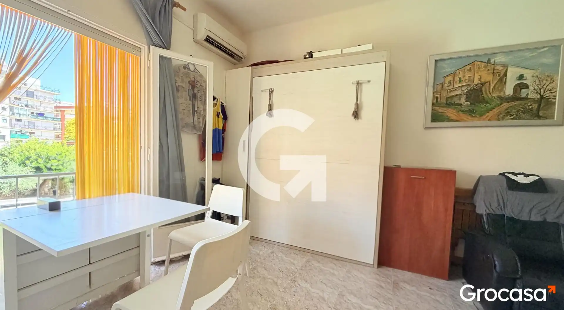 Schlafzimmer von Loft zum Verkauf in Torredembarra mit Klimaanlage, Möbliert und Fernseher