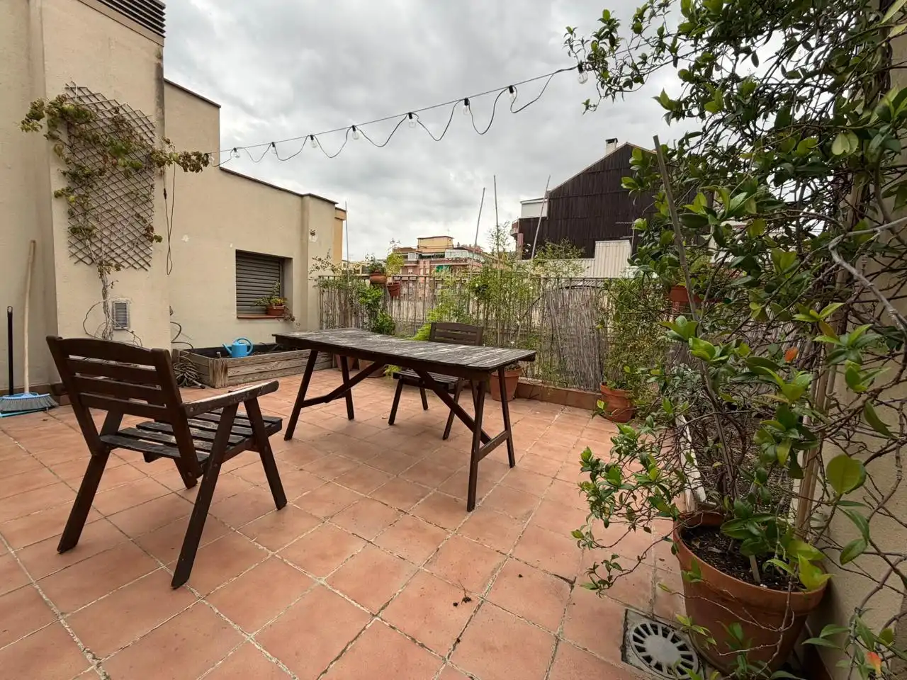 Terrace of Attic for rent in Barcelona  with Air Conditioner, Parquet flooring and Terrace