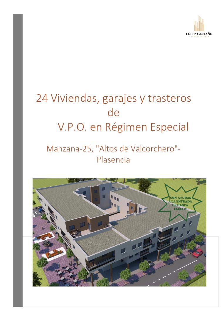 Exterior view of Flat for sale in Plasencia  with Air Conditioner, Heating and Parquet flooring