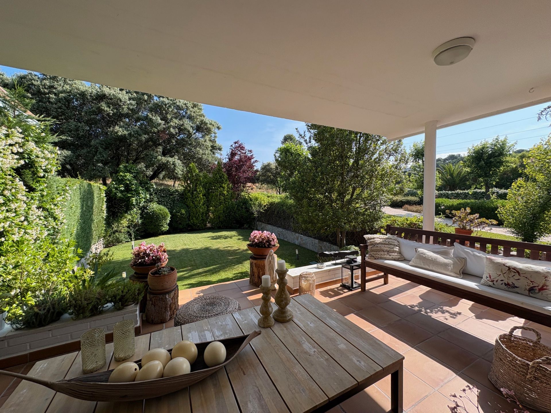 Garden of Single-family semi-detached for sale in Villaviciosa de Odón  with Air Conditioner, Heating and Private garden