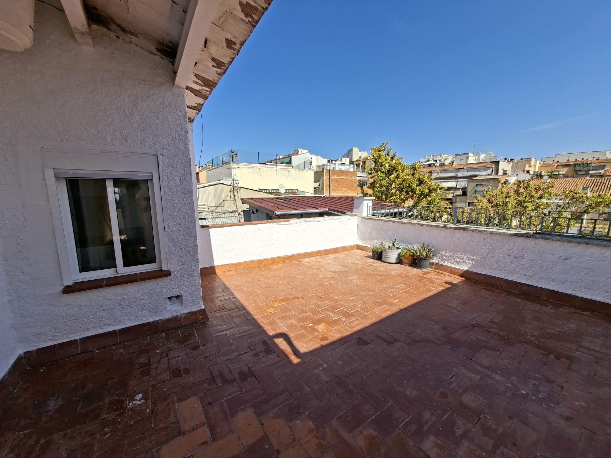Terrace of Flat for sale in Terrassa  with Air Conditioner, Parquet flooring and Terrace