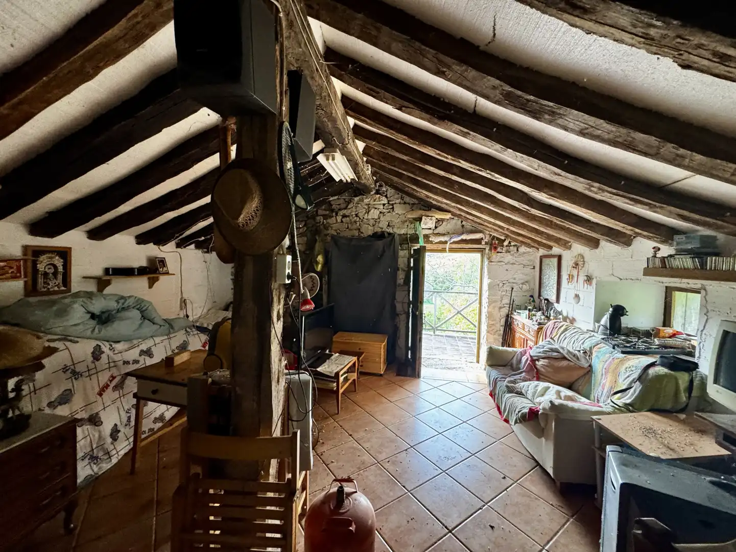 Sala d'estar de Casa o xalet en venda en San Roque de Riomiera