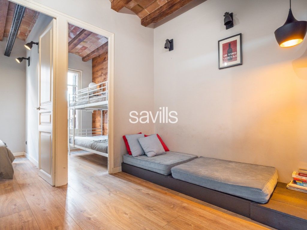 Dormitori de Apartament en venda en  Barcelona Capital amb Aire condicionat, Forn i Balcó