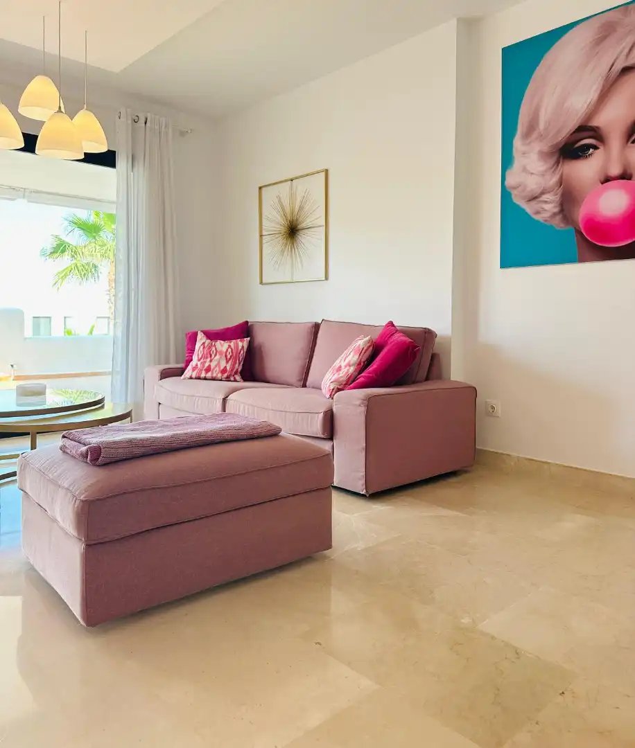Wohnzimmer von Wohnung zum Verkauf in Estepona mit Terrasse, Abstellraum und Ofen