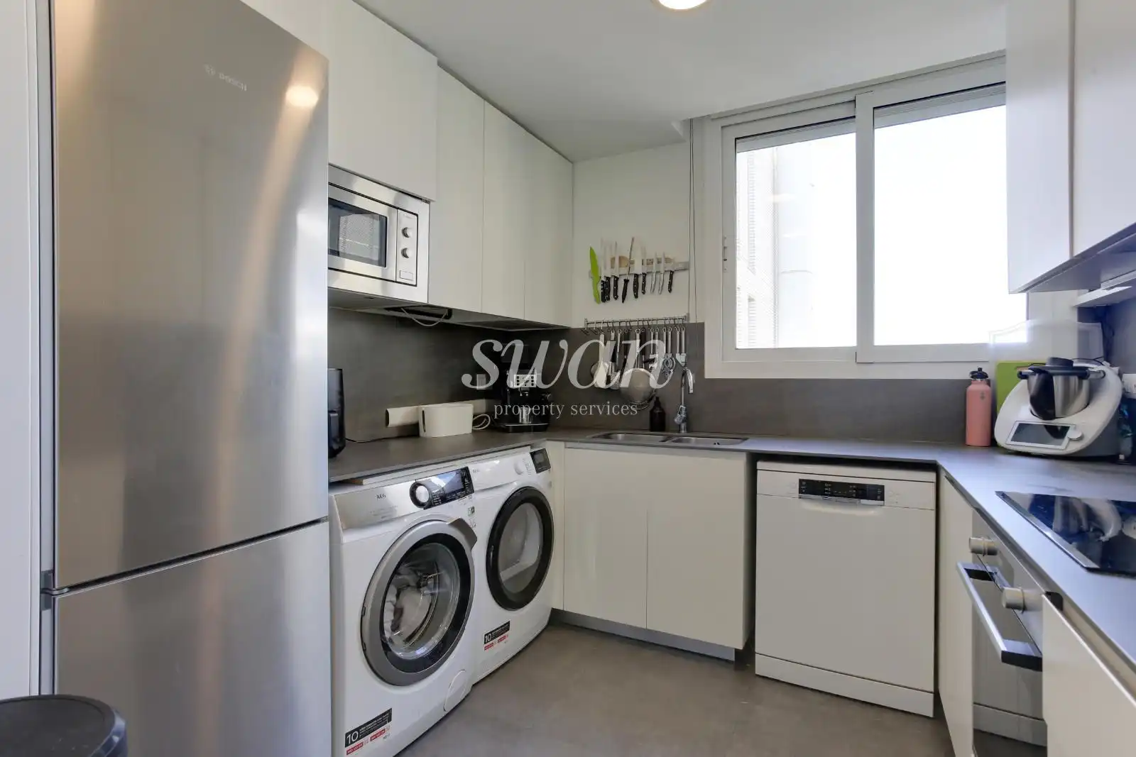 Kitchen of Flat for sale in Sant Cugat del Vallès  with Air Conditioner, Heating and Terrace