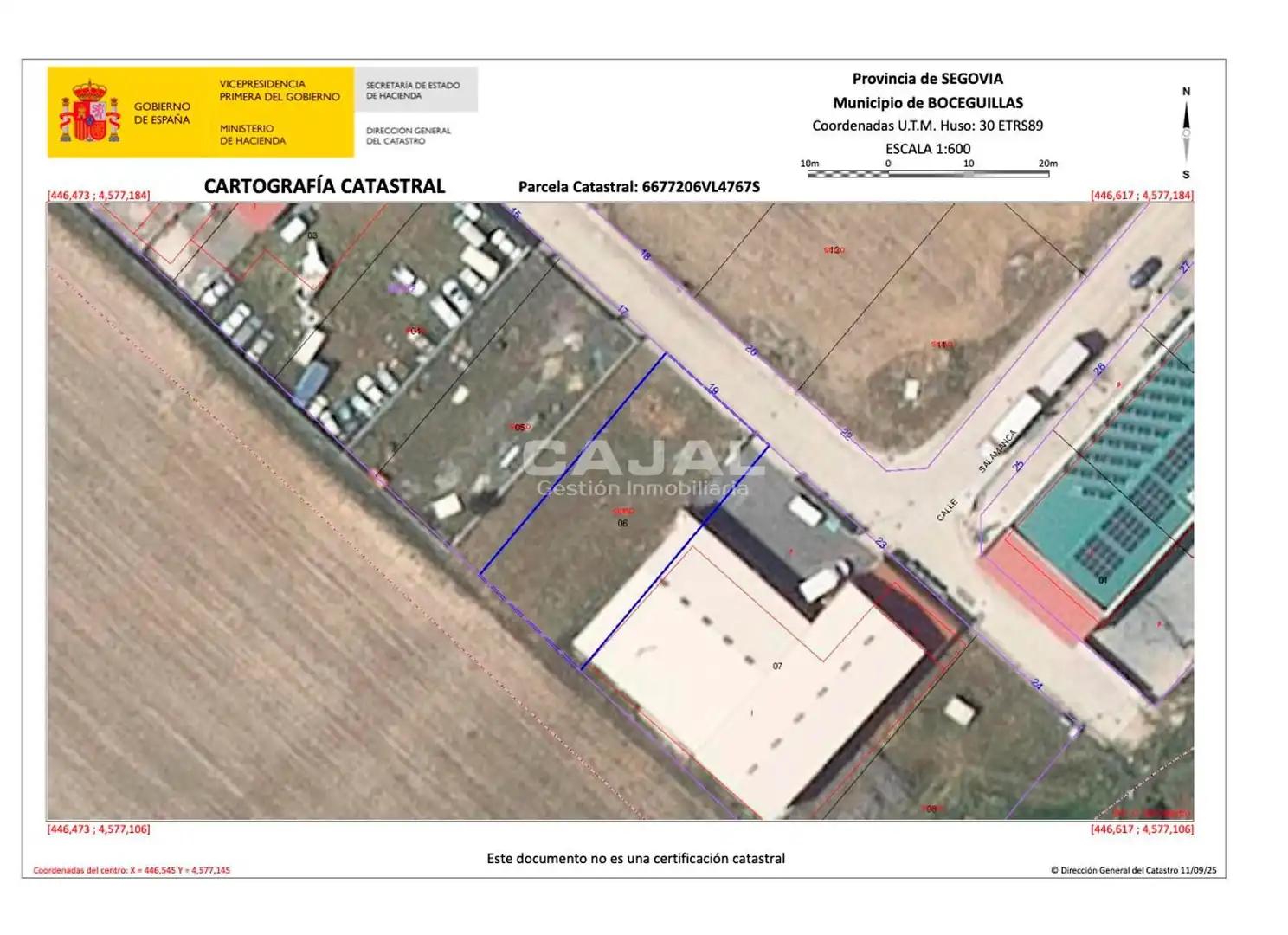 Terreno industrial en venta en Boceguillas