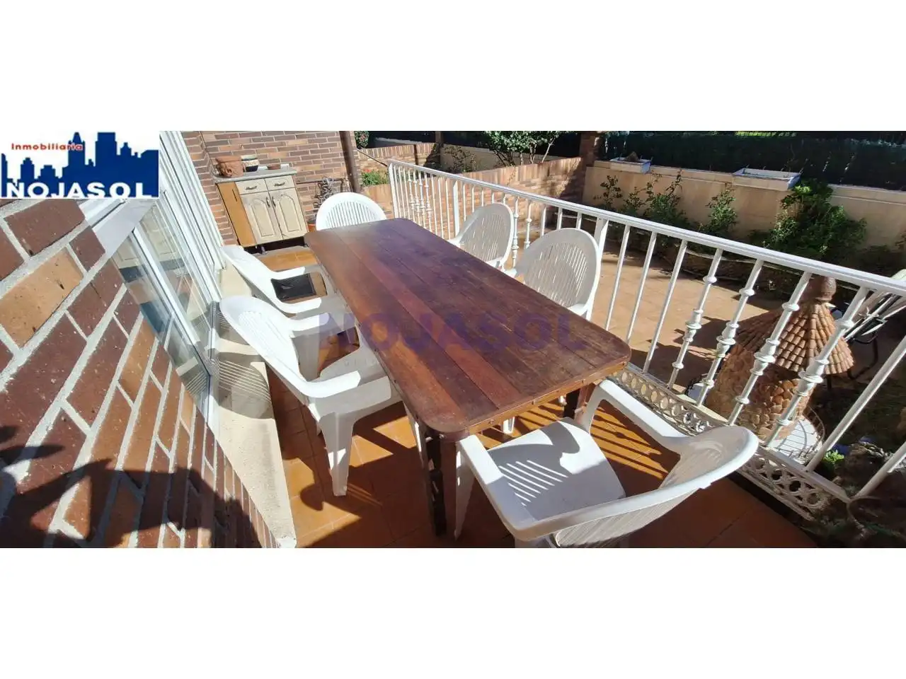 Terrassa de Apartament de lloguer en Noja amb Calefacció, Terrassa i Moblat