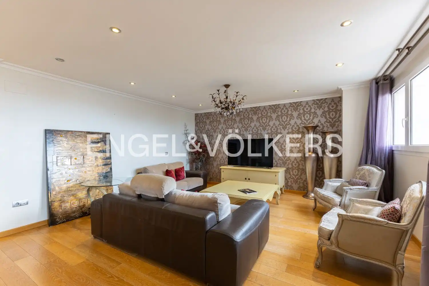 Sala de estar de Piso en venta en Valencia con Aire acondicionado, Calefacción y Parquet