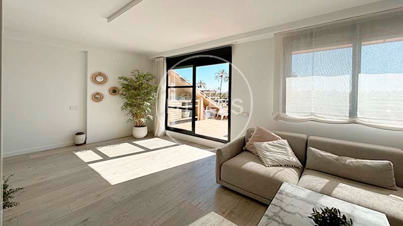 Sala d'estar de Àtic en venda en Picanya amb Aire condicionat, Calefacció i Parquet