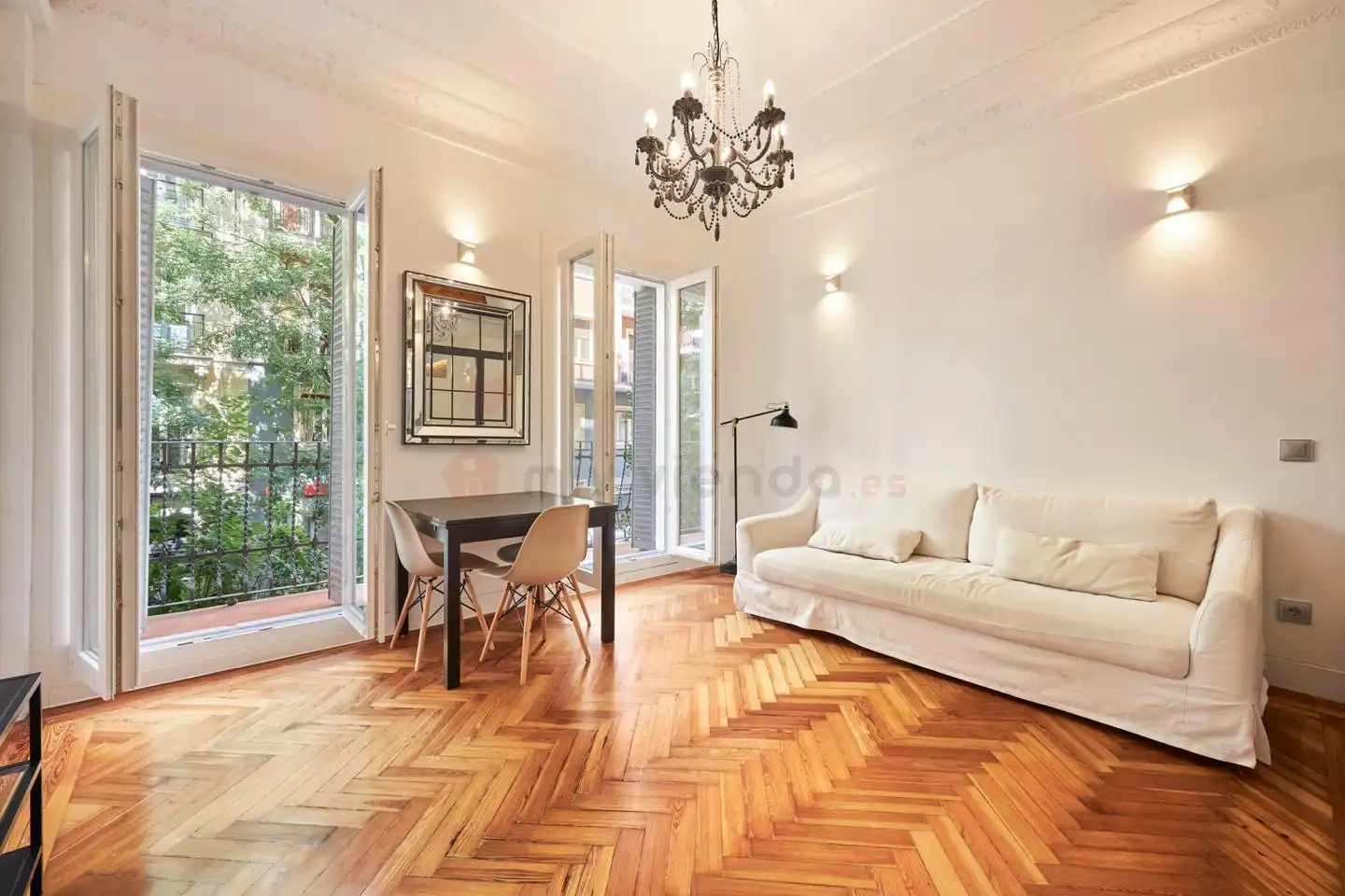 Sala de estar de Piso de alquiler en Chamberí