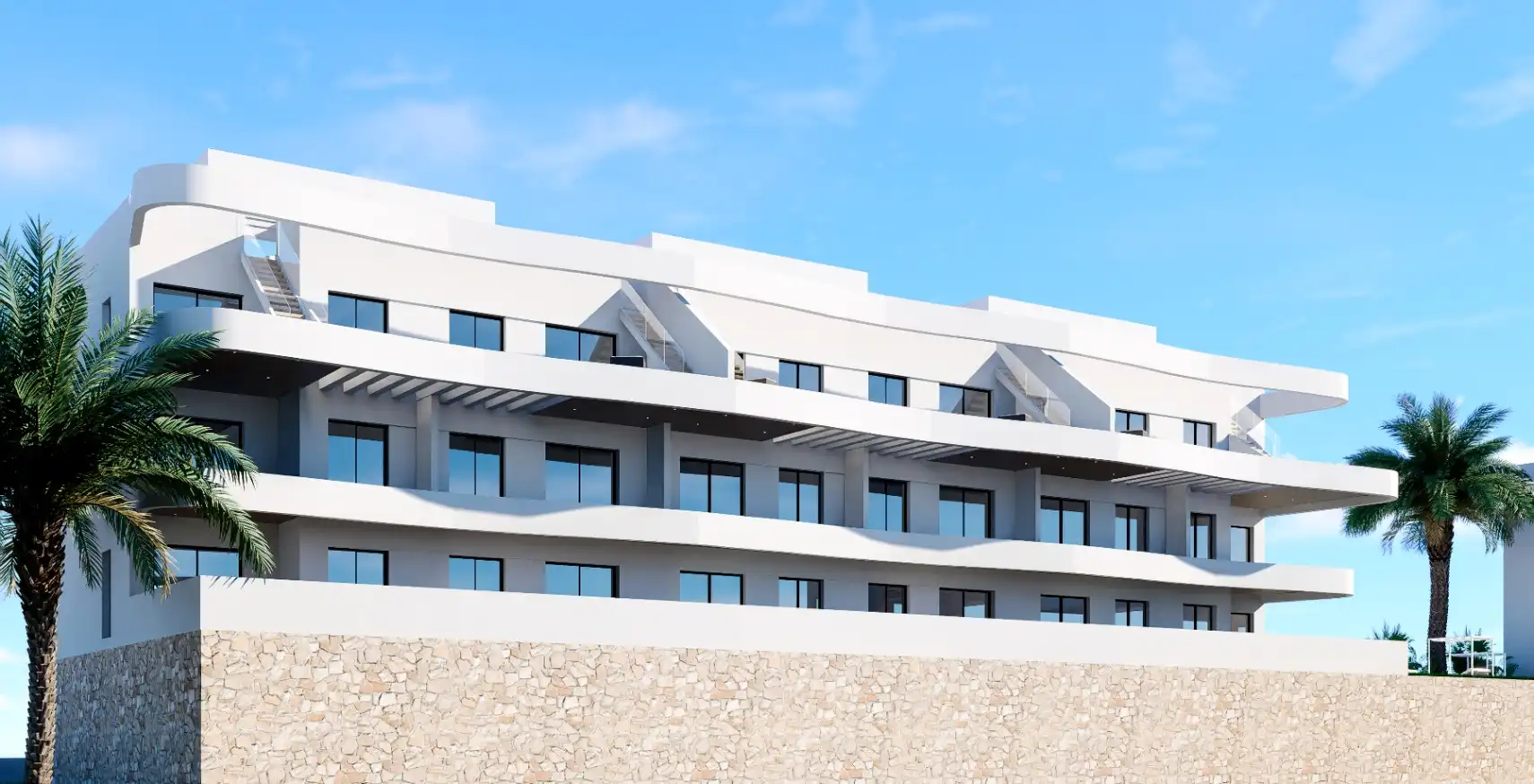 Vista exterior de Apartamento en venta en Finestrat con Aire acondicionado, Calefacción y Jardín privado