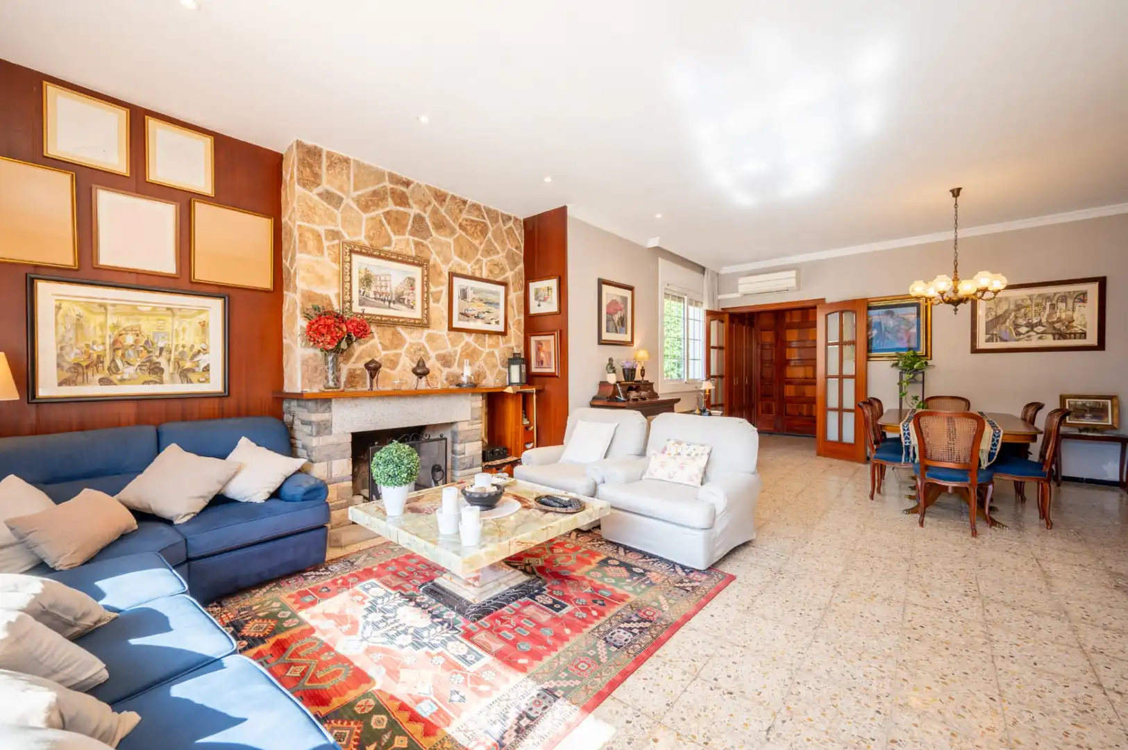 Sala de estar de Casa o chalet en venta en Mataró con Calefacción, Jardín privado y Terraza