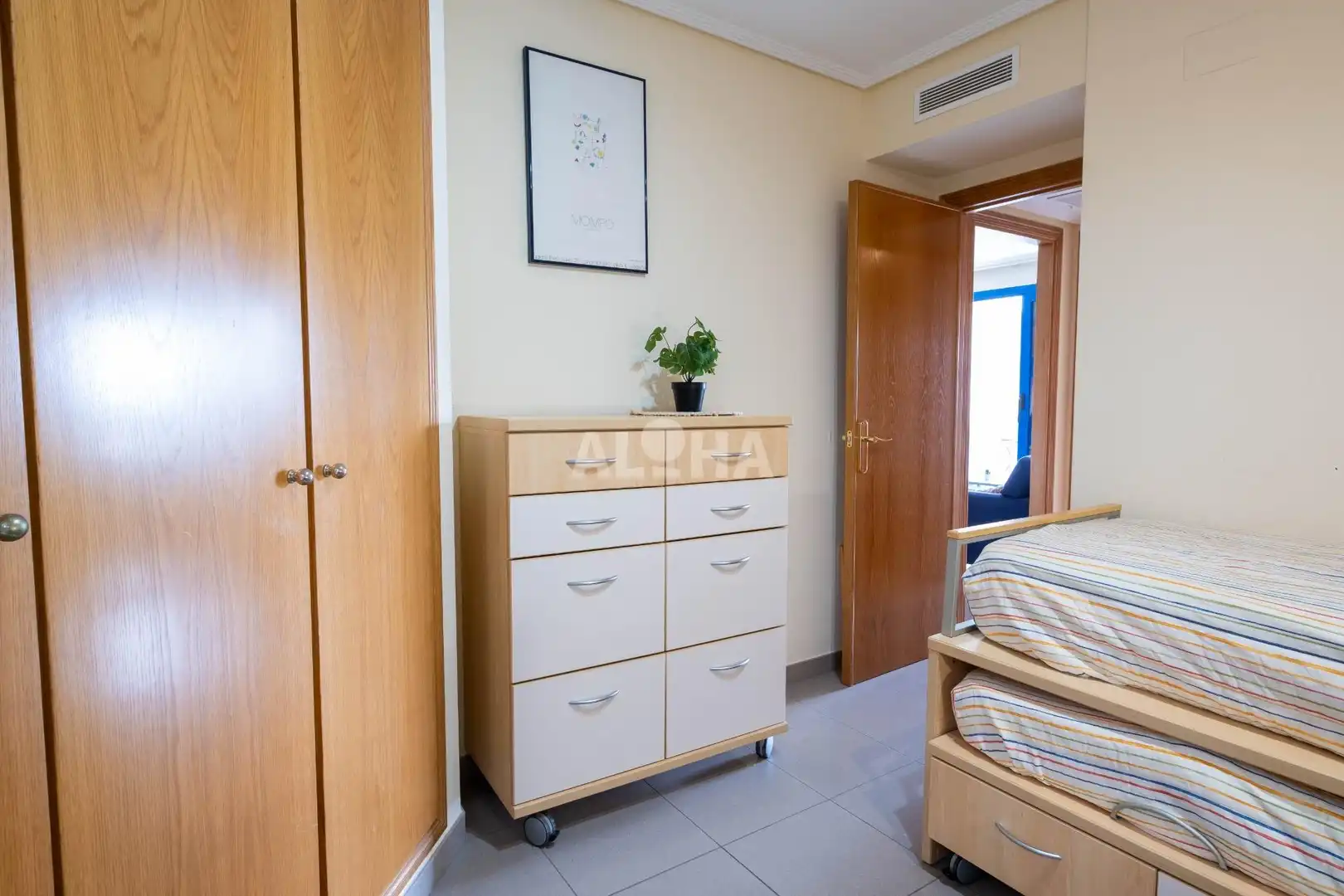 Bedroom of Apartments for rent in Alboraya  with Air Conditioner, Heating and Private garden