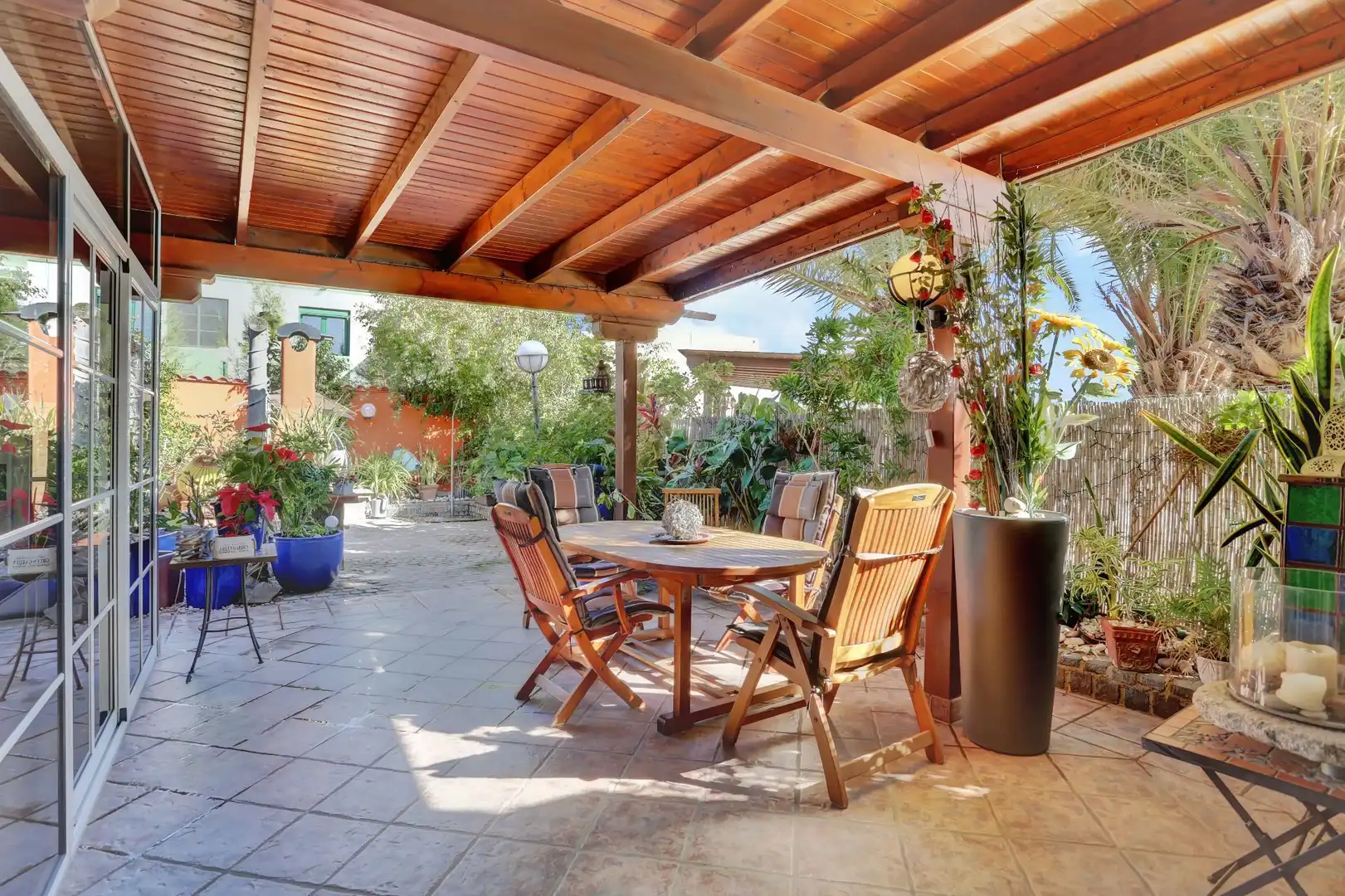 Terrassa de Casa o xalet en venda en La Oliva amb Jardí privat, Terrassa i Traster