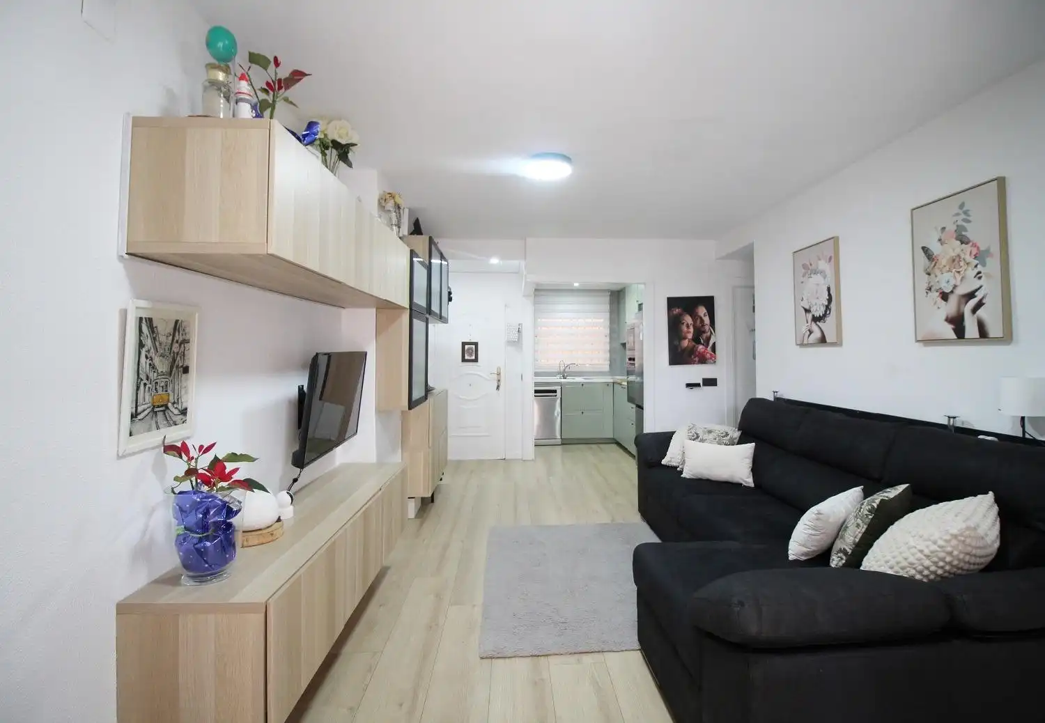 Sala de estar de Apartamento en venta en Oropesa del Mar / Orpesa con Aire acondicionado, Jardín privado y Terraza
