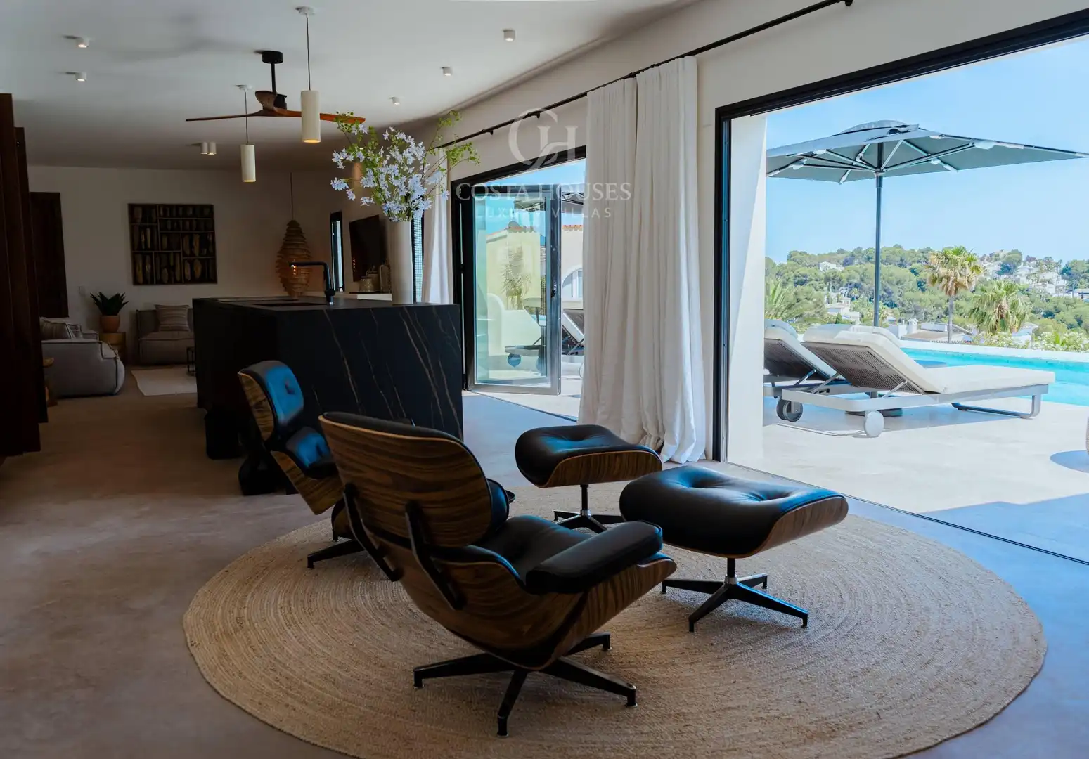 Sala de estar de Casa o chalet en venta en Benissa con Aire acondicionado, Calefacción y Jardín privado