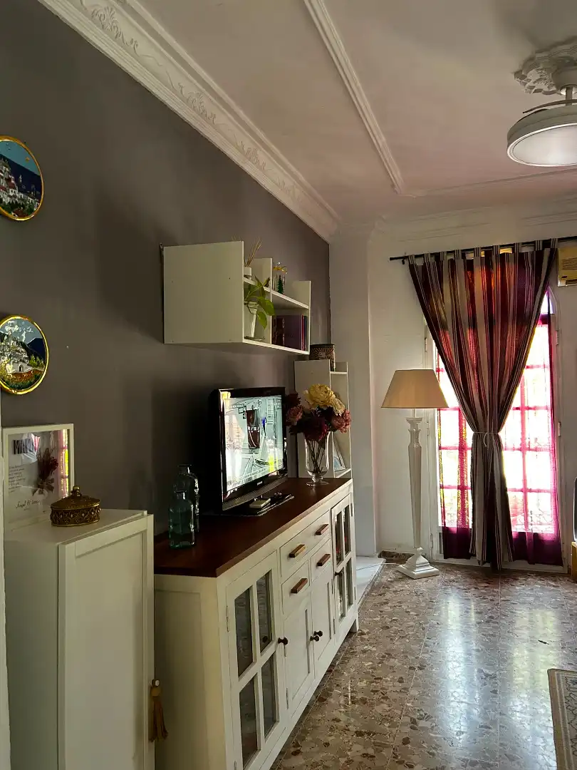 Sala de estar de Piso en venta en Los Palacios y Villafranca con Balcón