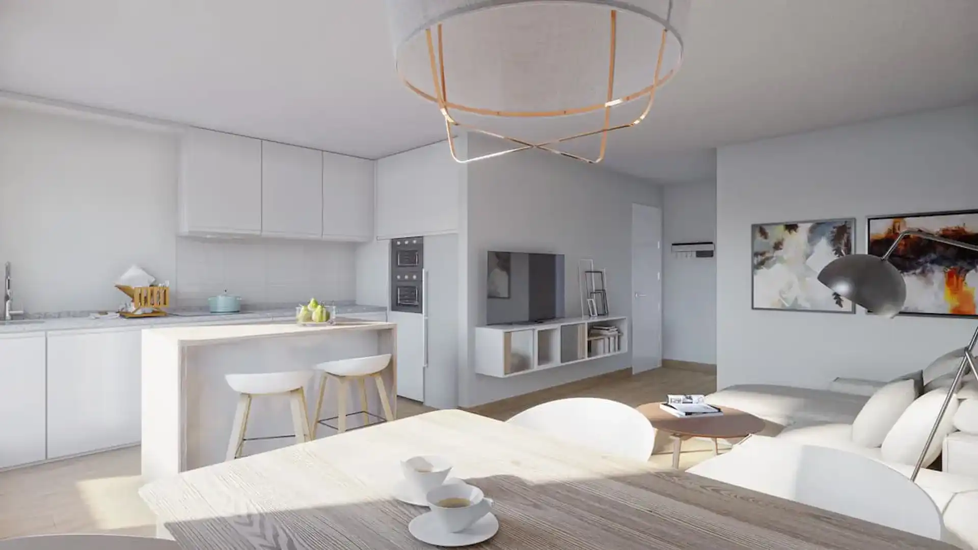 Kitchen of Apartments for sale in Mijas  with Air Conditioner, Heating and Private garden