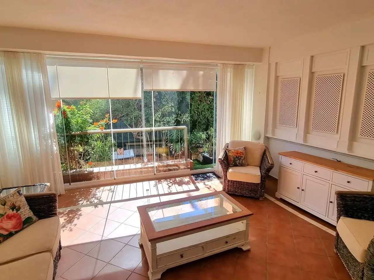 Sala de estar de Apartamento en venta en Mijas con Aire acondicionado, Terraza y Piscina