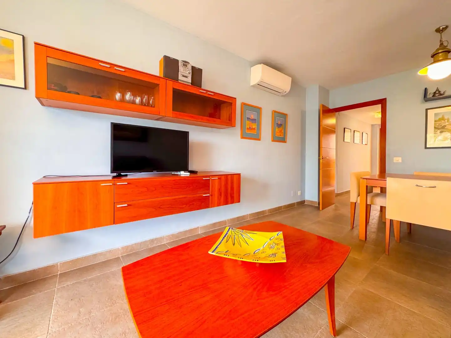 Sala d'estar de Apartament en venda en Cambrils amb Aire condicionat, Calefacció i Terrassa