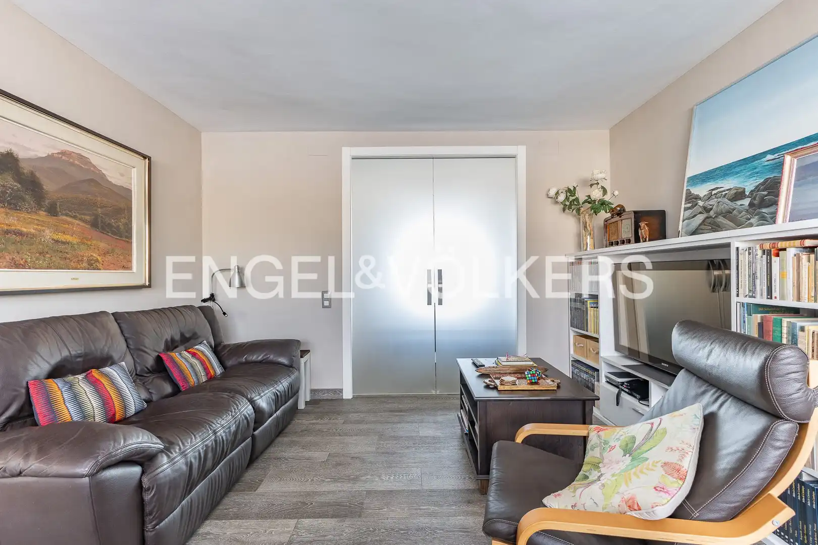 Sala de estar de Piso en venta en Sabadell con Aire acondicionado, Calefacción y Jardín privado
