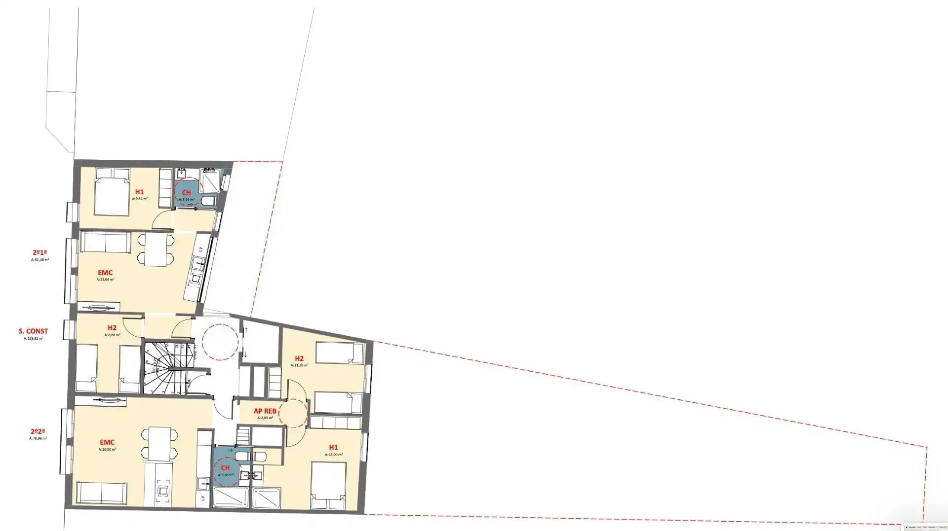 Apartment mit Aufzug zum Verkauf in Centre