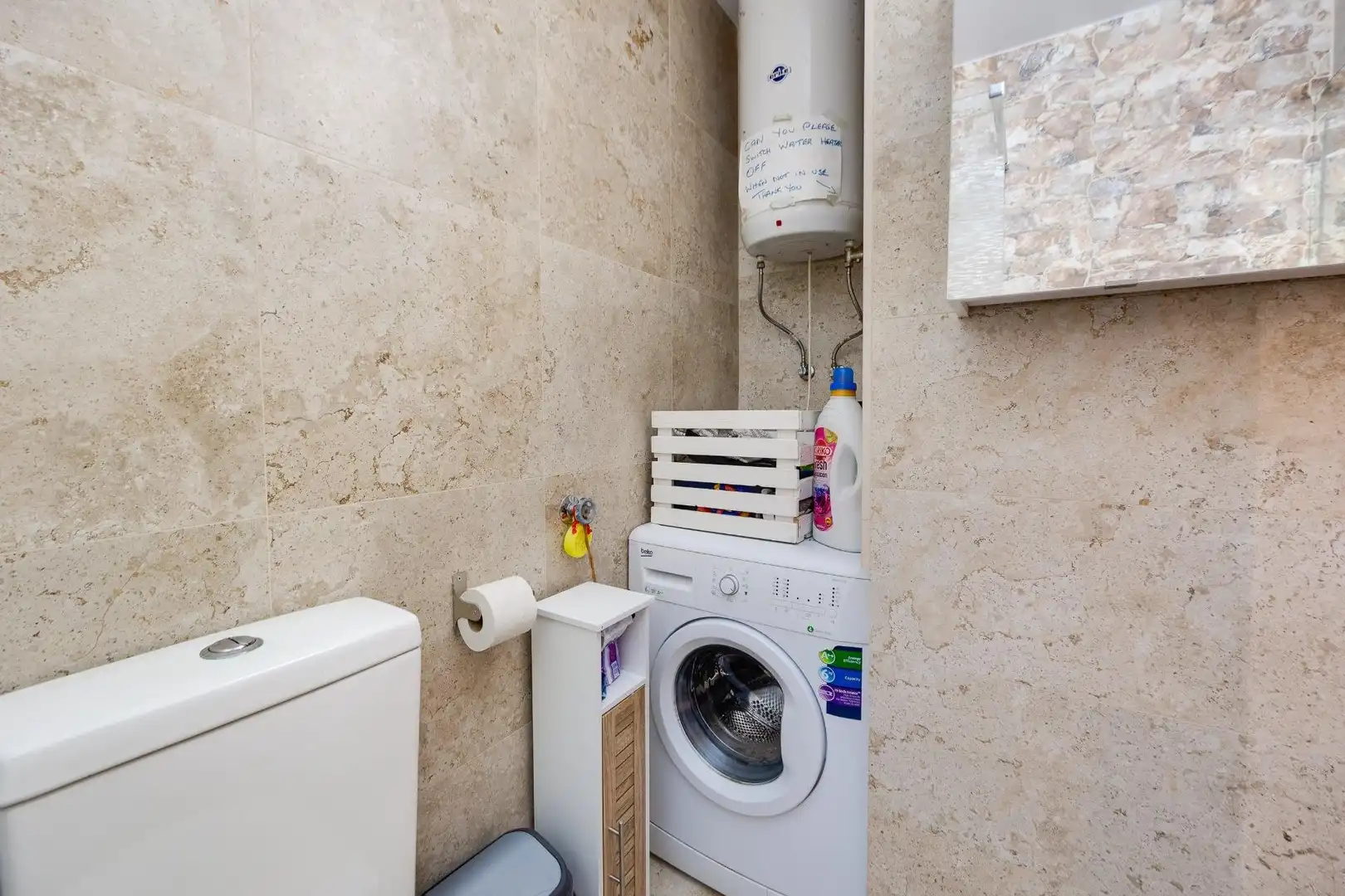 Badezimmer von Haus oder Chalet zum Verkauf in Torrevieja mit Klimaanlage, Schwimmbad und Möbliert