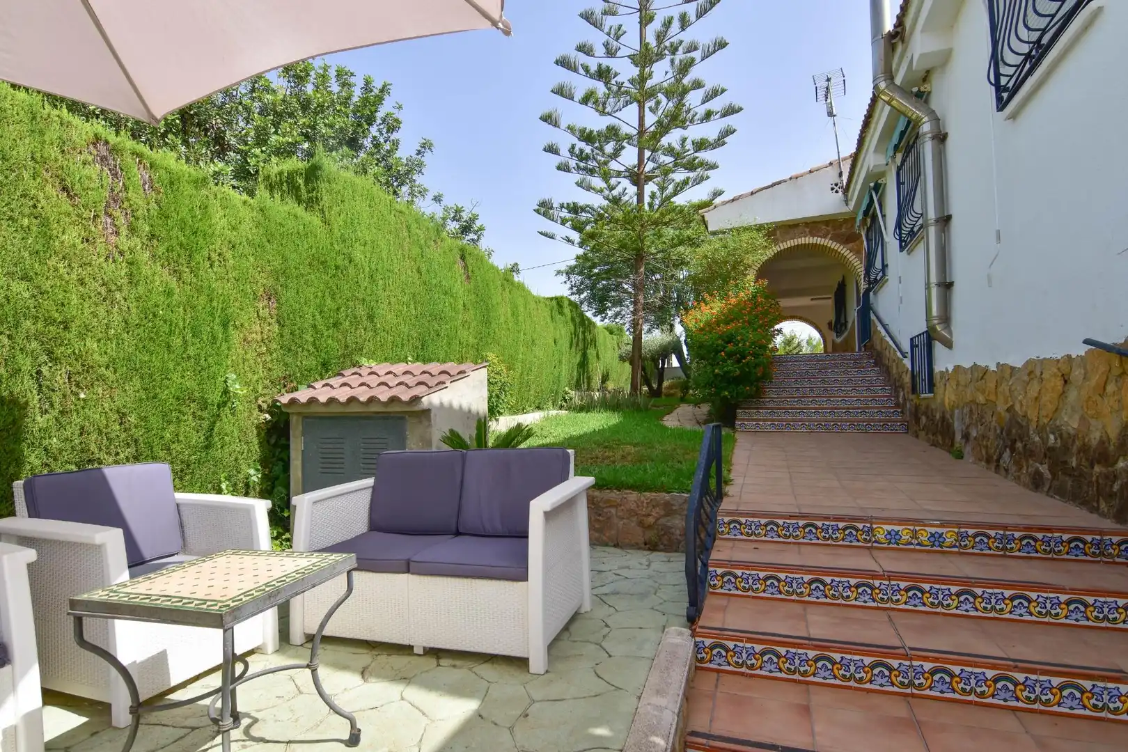 Terraza de Casa o chalet en venta en Montserrat con Aire acondicionado, Calefacción y Jardín privado