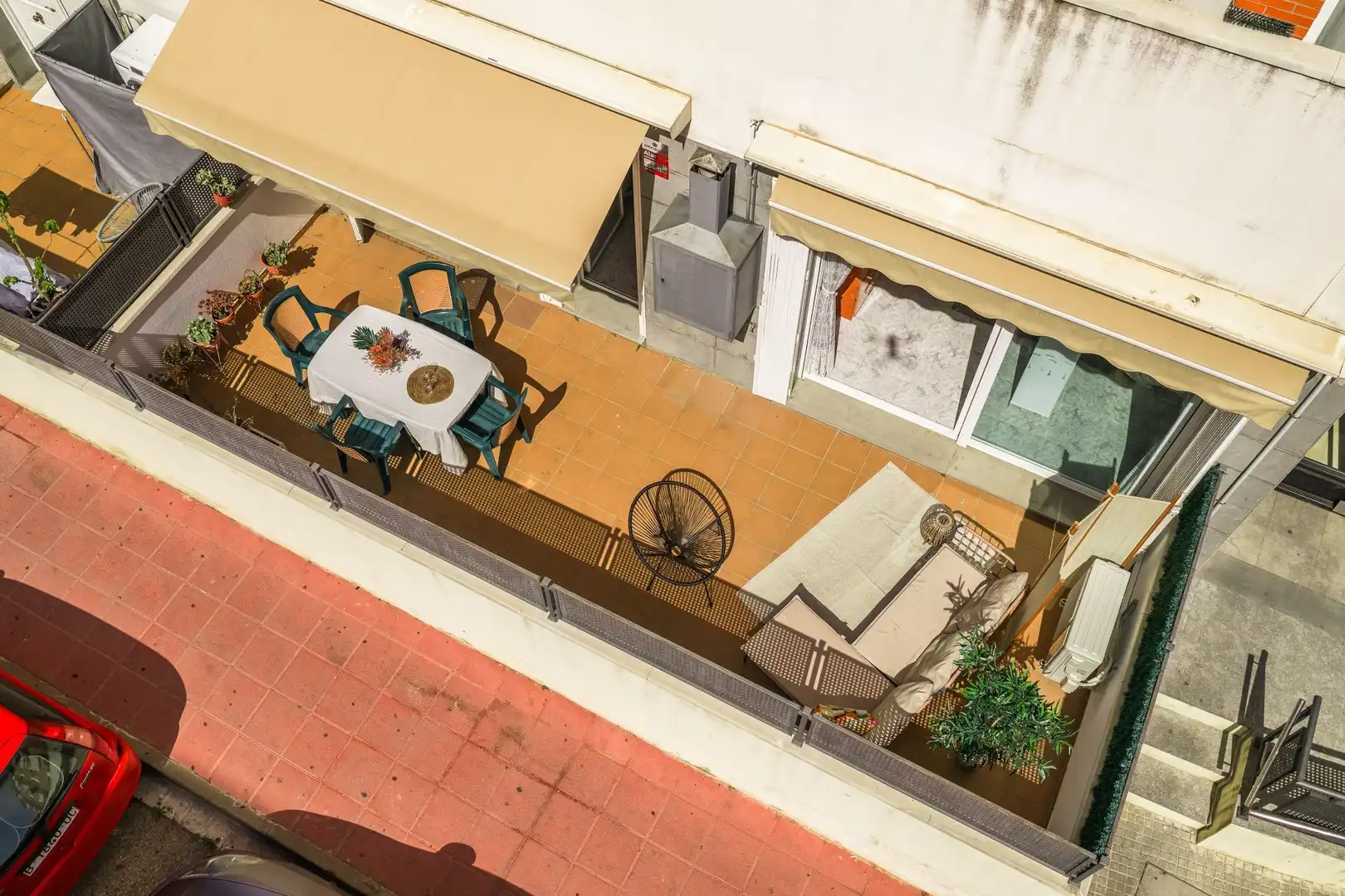 Terrasse von Wohnung zum Verkauf in Lloret de Mar mit Klimaanlage, Heizung und Terrasse