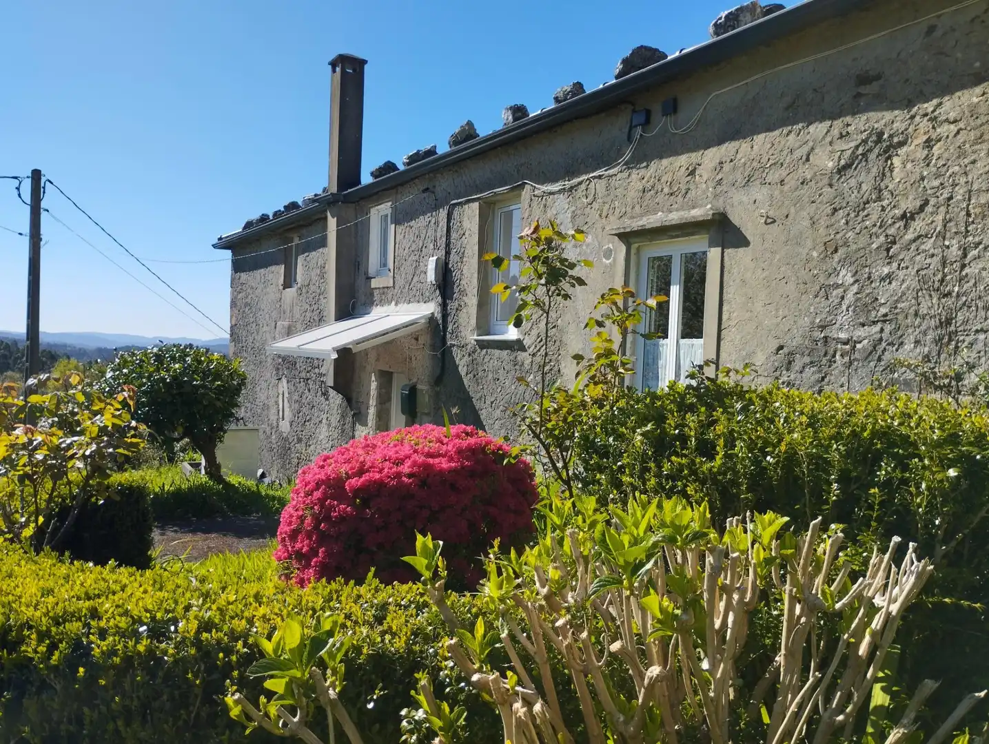 Vista exterior de Casa o xalet en venda en As Somozas  amb Calefacció, Jardí privat i Moblat