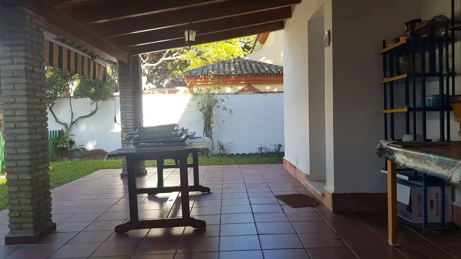 Terraza de Casa o chalet de alquiler en Chiclana de la Frontera con Jardín privado y Piscina