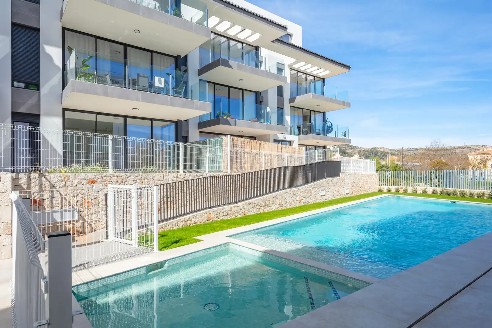 Piscina de Apartamento en venta en Jávea / Xàbia con Aire acondicionado, Jardín privado y Terraza
