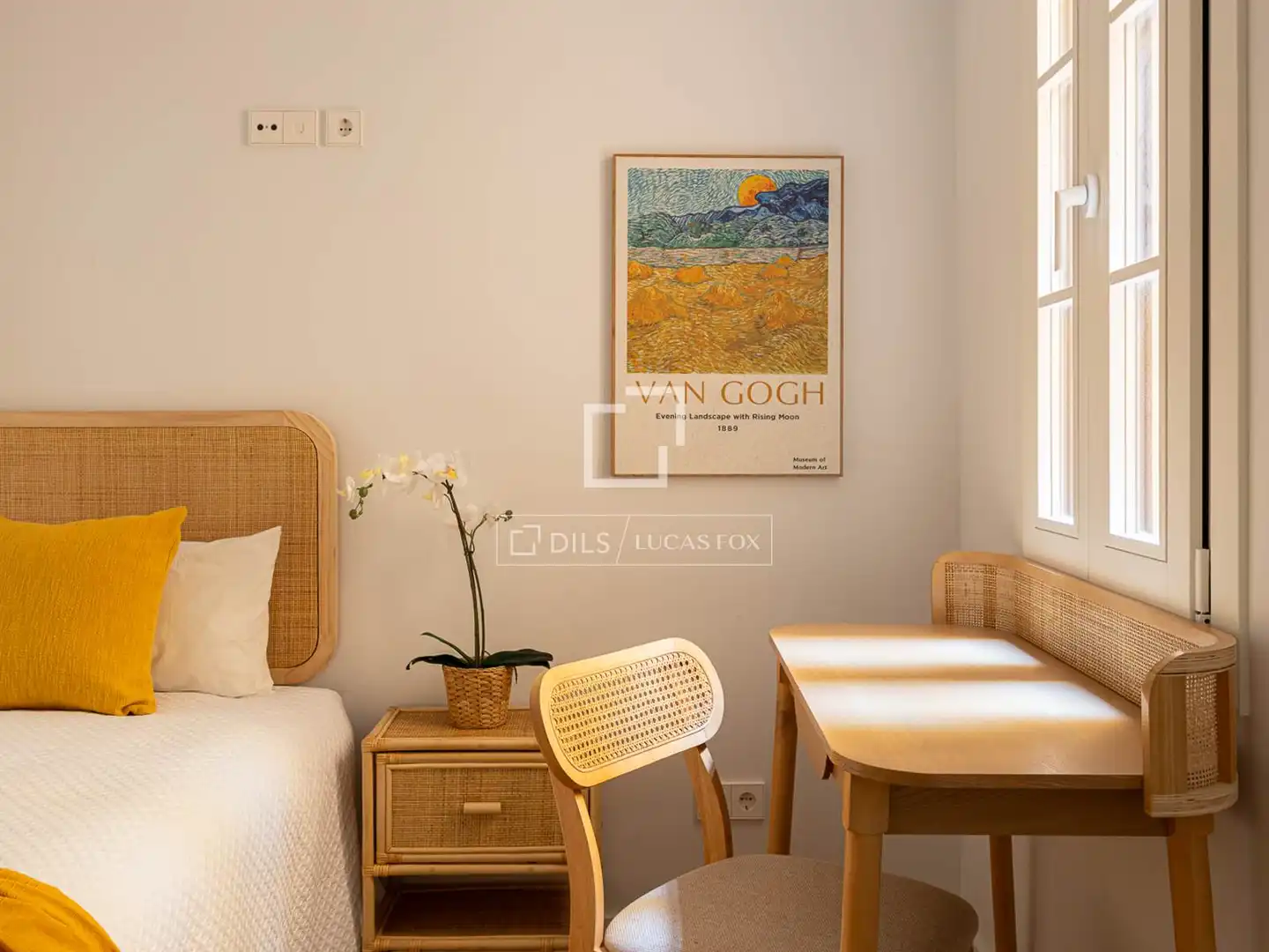 Schlafzimmer von Wohnung zum Verkauf in Barcelona mit Klimaanlage, Terrasse und Schwimmbad
