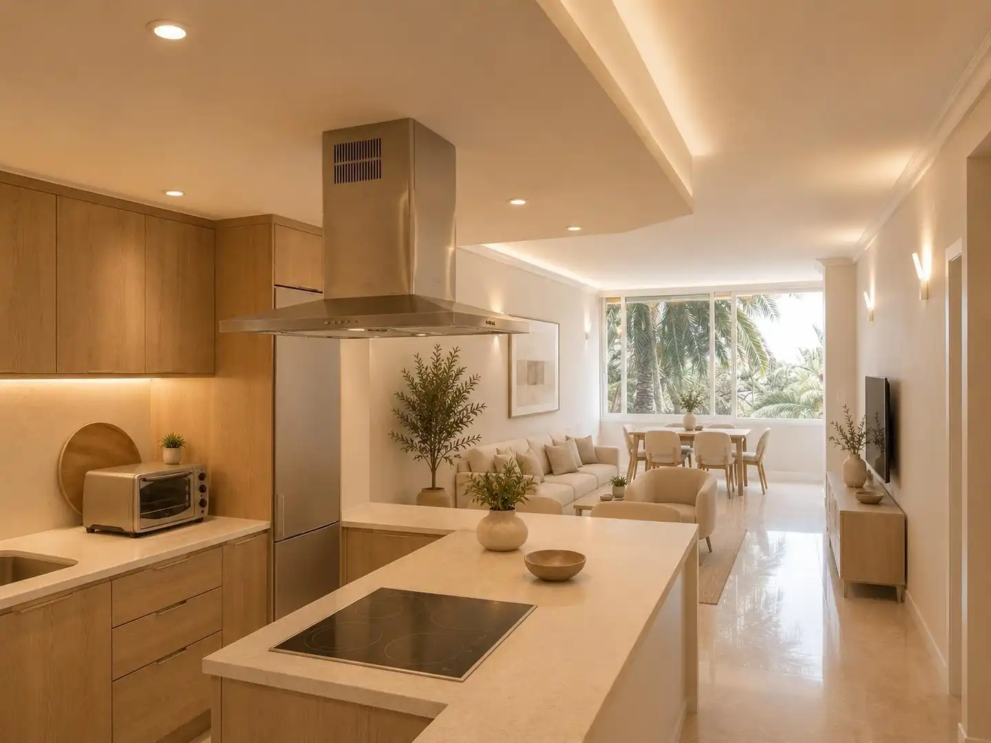 Cuina de Apartament en venda en Adeje amb Jardí privat, Terrassa i Piscina comunitària