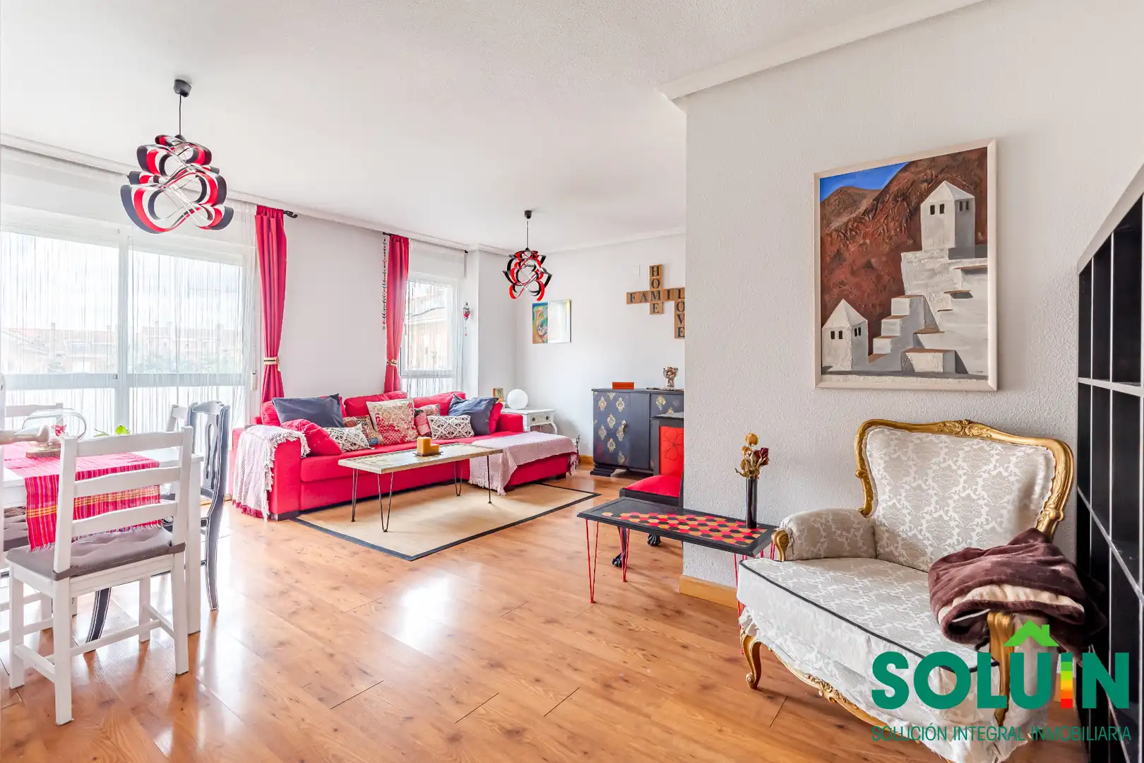 Sala de estar de Piso en venta en San Martín de la Vega con Calefacción, Parquet y Trastero