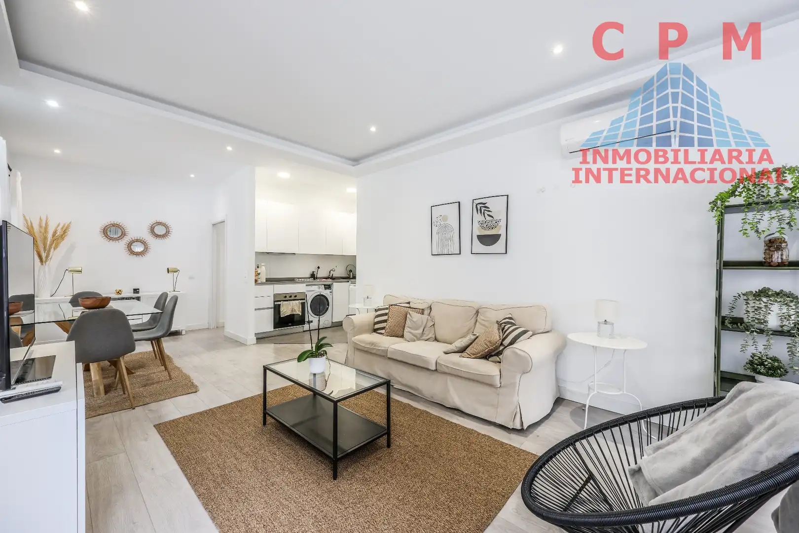 Sala d'estar de Pis de lloguer en  Madrid Capital amb Aire condicionat, Calefacció i Parquet